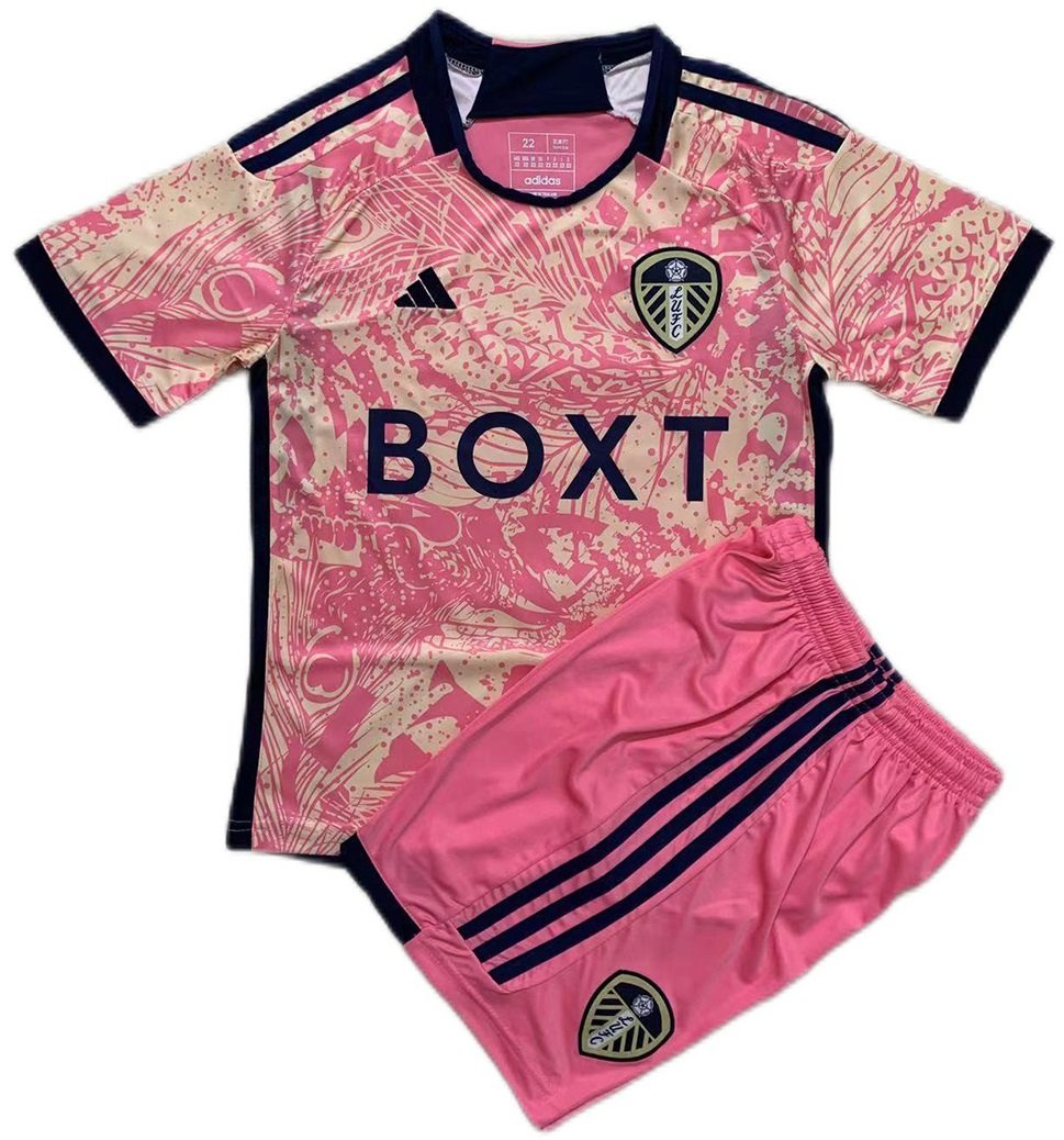 Kit infantil III Leeds United 2023 2024 Adidas oficial 